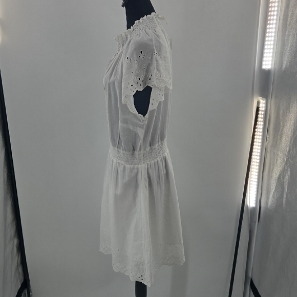 H&M White Dress With Lace And  Eyelet Detail NWT - Picture 13 of 16